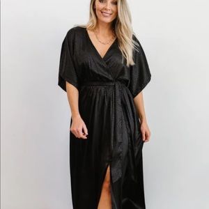 Baltic Born Black Savanah Kimono dress. Size 6. Tags on